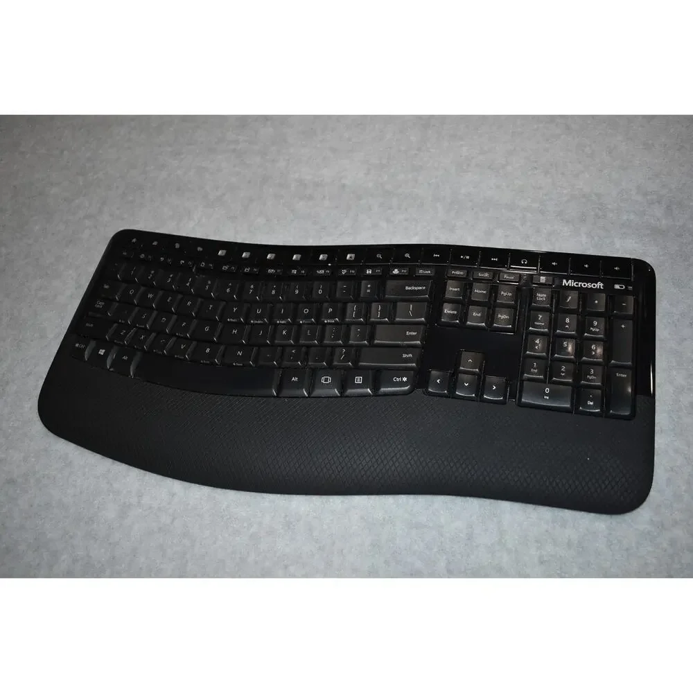 Microsoft Wireless Comfort Keyboard‎ 5050 Model 1728 No USB Dongle Ergonomic